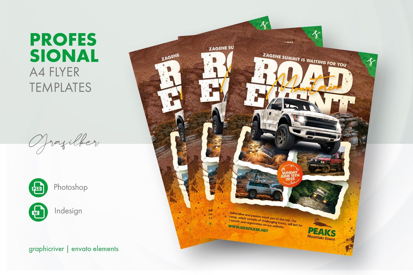 Off-Road Event Flyer Free PSD Templates