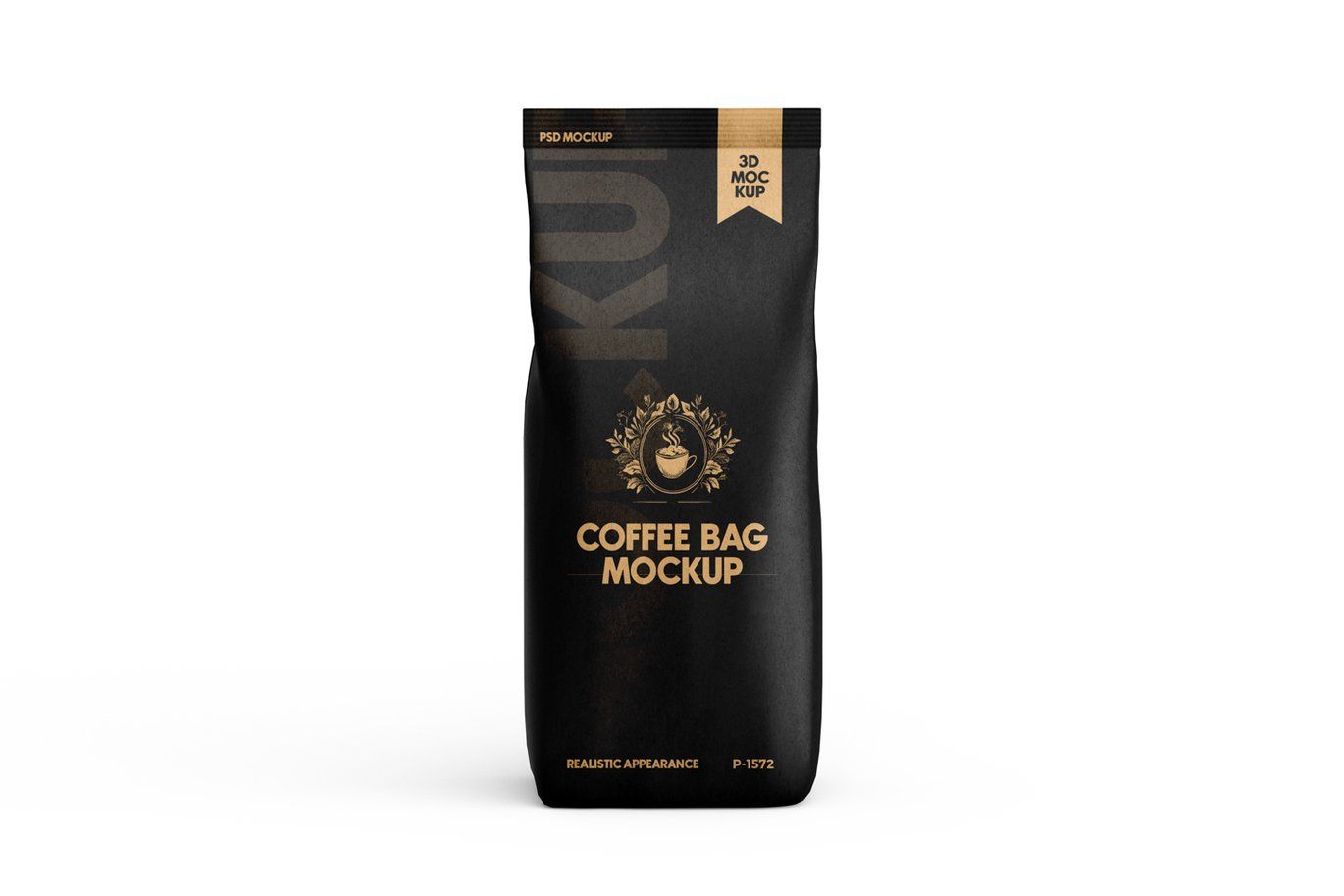 Paper Coffee Bag Free PSD Mockup