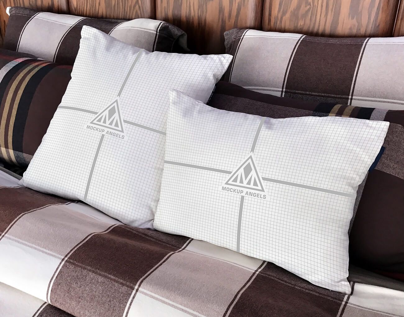 Square White Pillow Free PSD Mockup