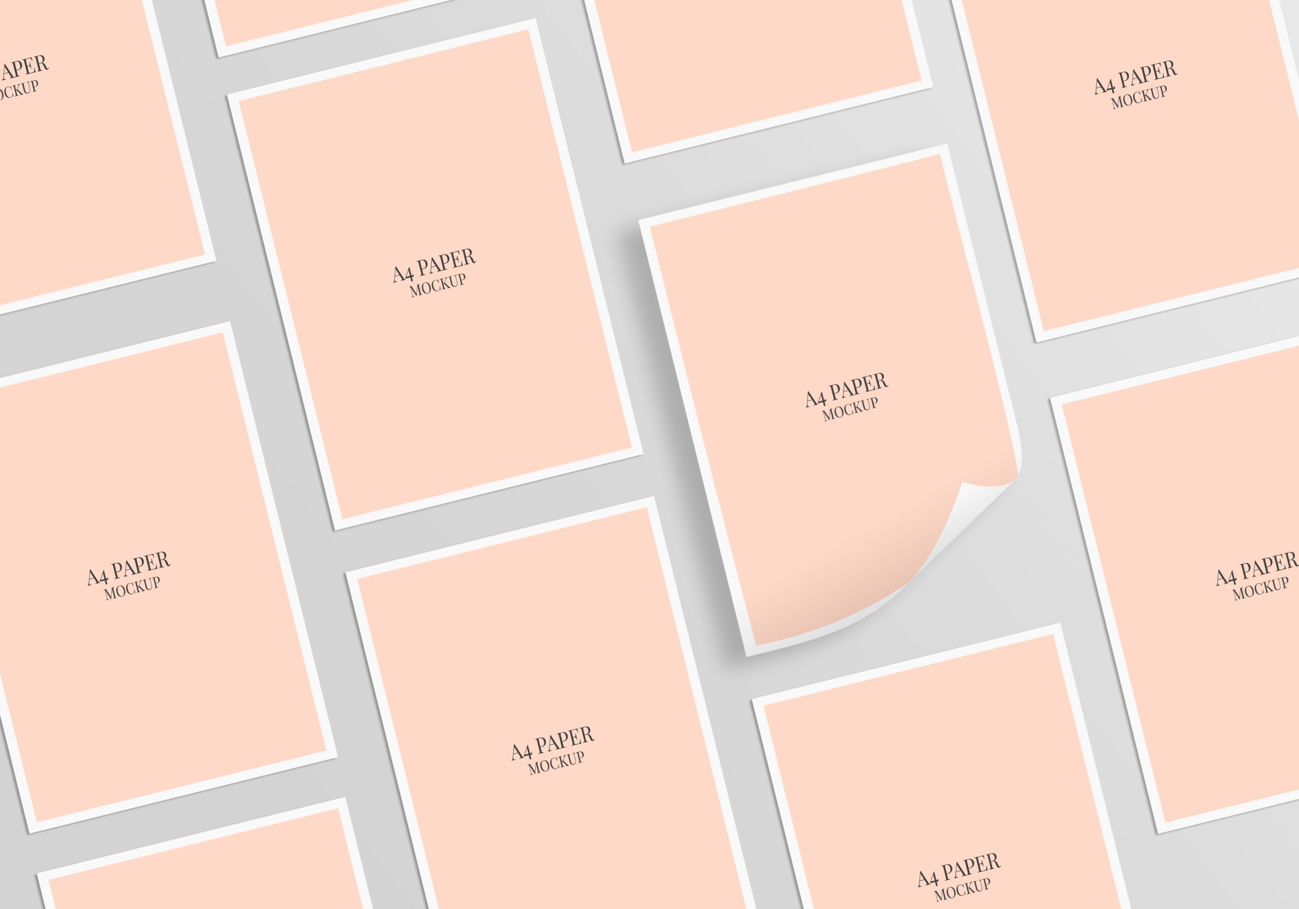 Vertical A4 Size Flyer Free PSD Mockup Download