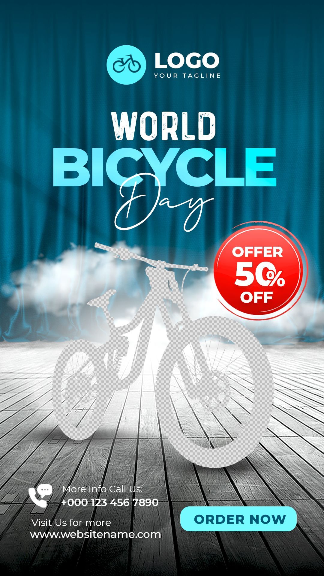 World Bicycle Day Social Media Instagram Story Template