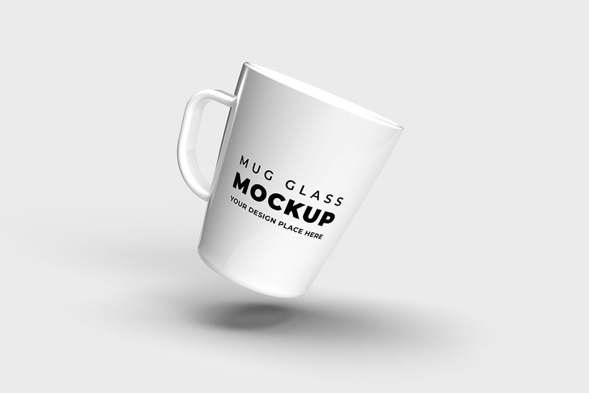  three white Ceramic mug free PSD mockup 