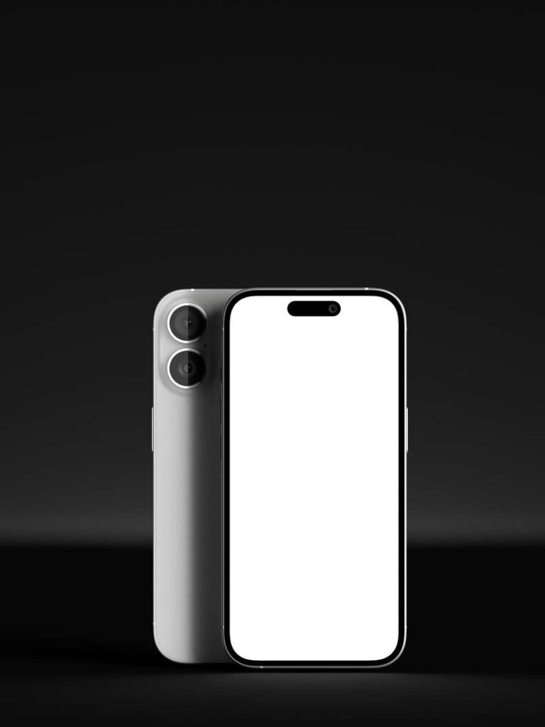 Cinematic Dark iPhone Pro Mockup PSD Free