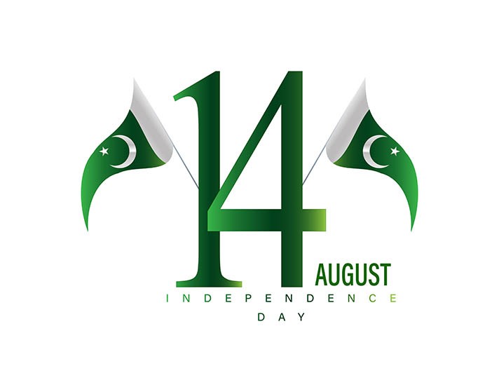 14th August Pakistan National Day Vector Design Free