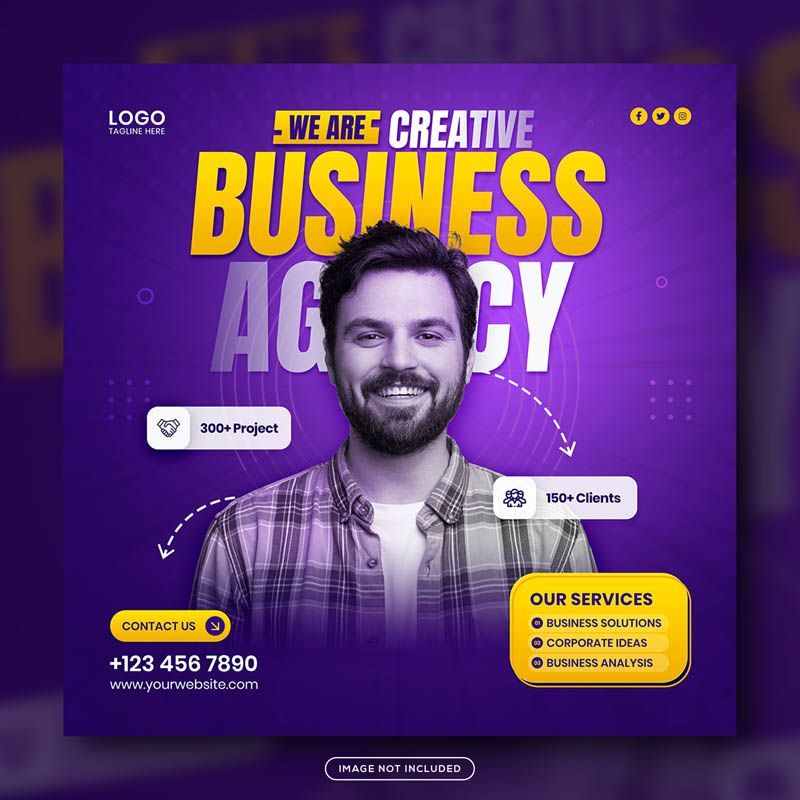 Creative Business Agency Instagram Story Template PSD Free