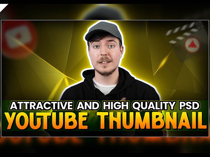 Eye-Catching YouTube Thumbnails with Free PSD Template