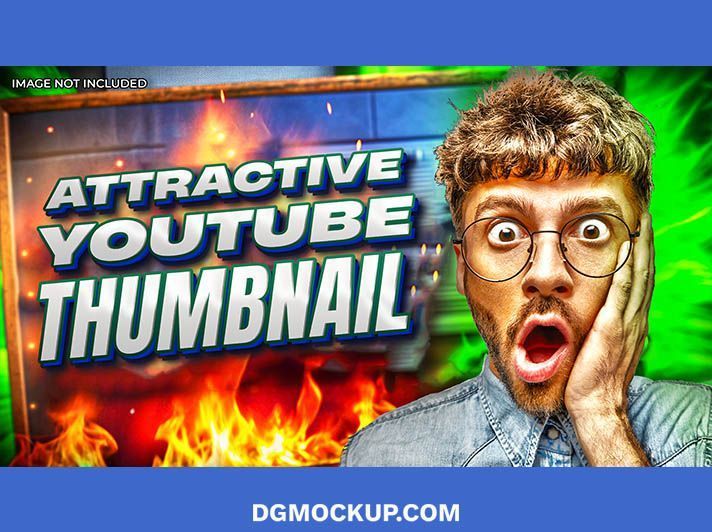 Free Attractive YouTube Video Thumbnail Design PSD Template