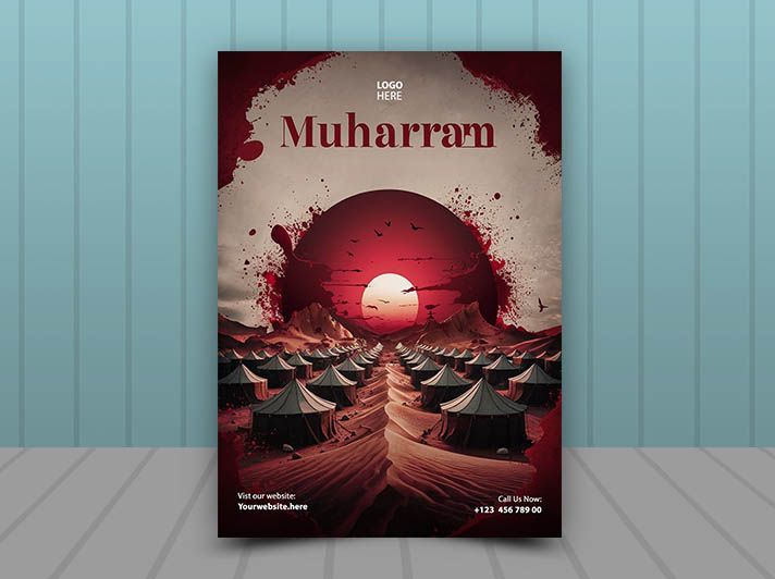 Muharram Ashura Desert Tents Background – Islamic Martyrdom