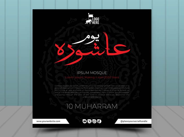 Youm‑e‑Ashura The Eternal Flame of Sacrifice – Free Vector 
